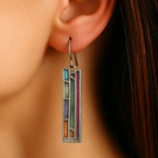 Pendientes Vintage de Plata Mozaic