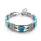 Pulsera de Piedra Turquesa de Plata Antigua