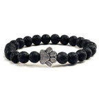 Pulsera de Patita con Cuentas Diseño de Piedra Natural