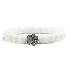 Pulsera de Patita con Cuentas Diseño de Piedra Natural