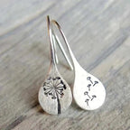 Pendientes Vintage de Plata con Flor