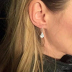 Pendientes Vintage de Plata con Flor