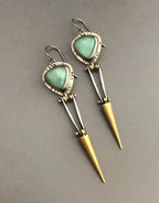 Pendientes de Piedra Natural Vintage