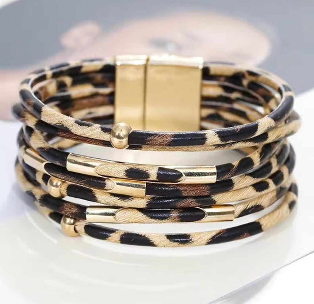 Amplia Pulsera Envoltura Multicapa Boho