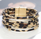 Amplia Pulsera Envoltura Multicapa Boho