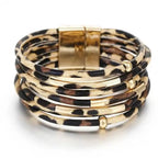 Amplia Pulsera Envoltura Multicapa Boho