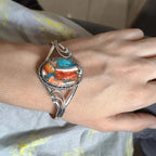 Pulsera de Incrustación de Piedras Preciosas Vibrantes