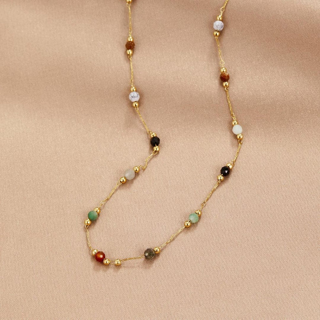 Collar de Piedra Preciosa Colorido Aria