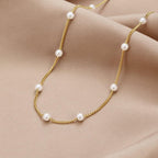 Collar de Perlas de Oro Atemporal