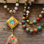 Collar de Energía Sanadora de Jaspe Intenso